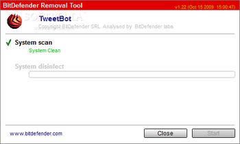 Trojan.TweetBot.A Removal Tool screenshot