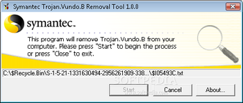 Trojan.Vundo.B Free Removal Tool screenshot