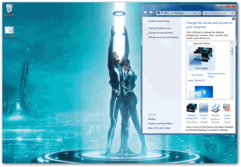 Tron Legacy Theme screenshot