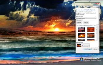 Tropical Sunset Windows 7 Theme screenshot