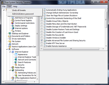 True System Security Tweaker screenshot 33