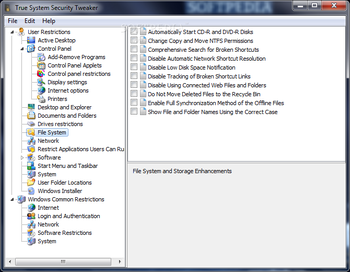 True System Security Tweaker screenshot 9