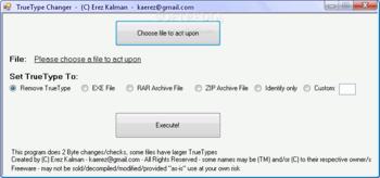 TrueType Changer screenshot