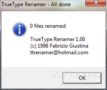 TrueType Renamer screenshot 2