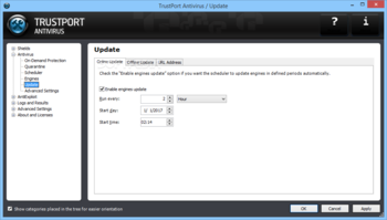 Trustport Antivirus for Servers Sphere screenshot 10