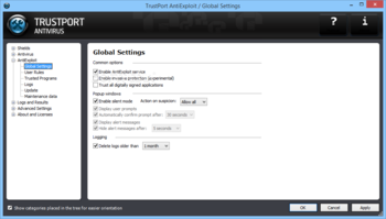 Trustport Antivirus for Servers Sphere screenshot 12