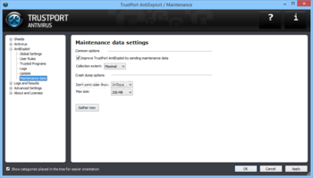 Trustport Antivirus for Servers Sphere screenshot 13