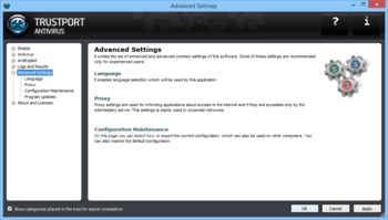 Trustport Antivirus for Servers Sphere screenshot 15