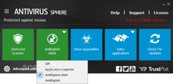 Trustport Antivirus for Servers Sphere screenshot 2