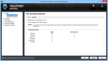 Trustport Antivirus for Servers Sphere screenshot 5