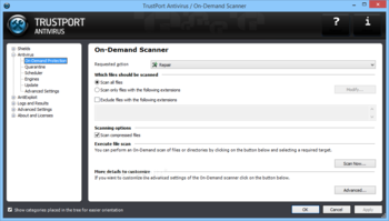 Trustport Antivirus for Servers Sphere screenshot 7