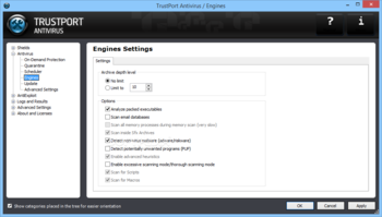 Trustport Antivirus for Servers Sphere screenshot 9