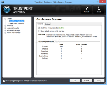 TrustPort Antivirus for Small Business Server screenshot 5