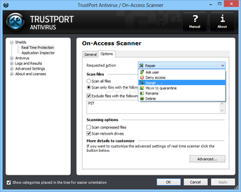 TrustPort Antivirus for Small Business Server screenshot 6