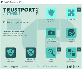 TrustPort Antivirus screenshot