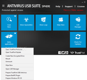 TrustPort Antivirus USB Suite Sphere screenshot 11
