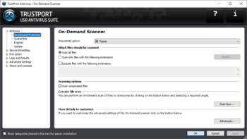 TrustPort Antivirus USB Suite Sphere screenshot 12