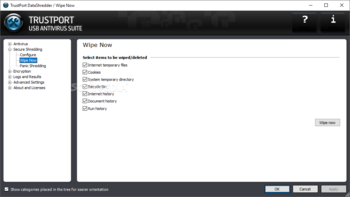 TrustPort Antivirus USB Suite Sphere screenshot 16