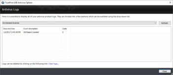 TrustPort Antivirus USB Suite Sphere screenshot 5