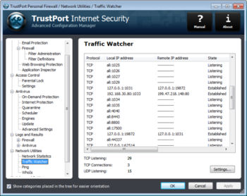 TrustPort Internet Security 2013 screenshot