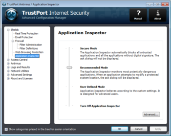 TrustPort Internet Security 2013 screenshot 2