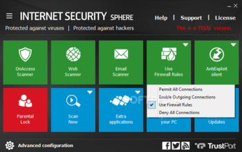 TrustPort Internet Security Sphere screenshot 2
