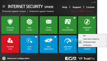 TrustPort Internet Security Sphere screenshot 3