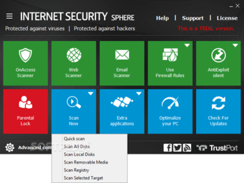 TrustPort Internet Security Sphere screenshot 4