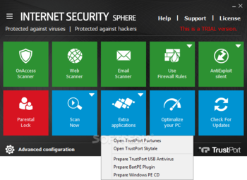 TrustPort Internet Security Sphere screenshot 5