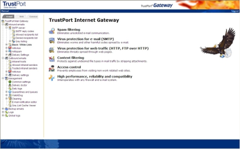 TrustPort Net Gateway 2010 screenshot