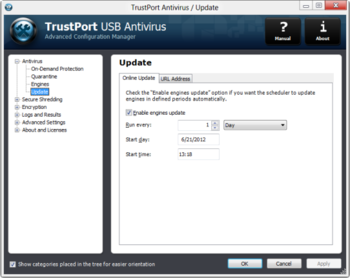 TrustPort USB Antivirus 2013 screenshot