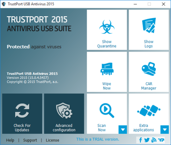 TrustPort USB Antivirus screenshot