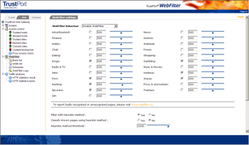 TrustPort WebFilter 2010 screenshot