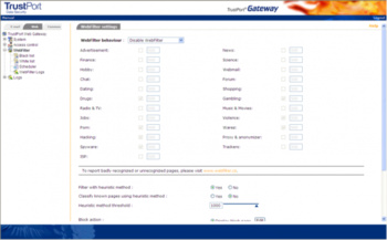 TrustPort WebFilter screenshot 2