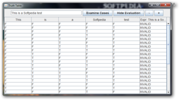 Truth Table screenshot