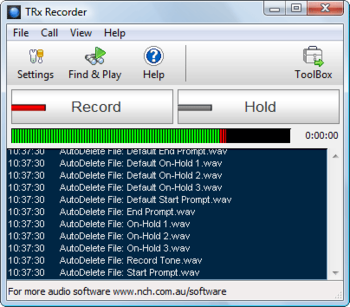 TRx Professional Phone Call Recorder screenshot