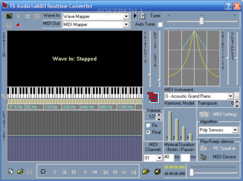 TS-AudioToMIDI screenshot