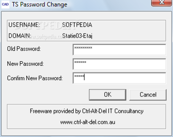 TS Password Change screenshot