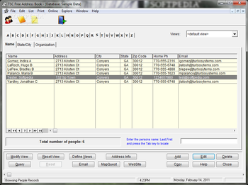 TSC Free Address Book screenshot