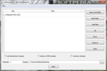 tsDemux screenshot
