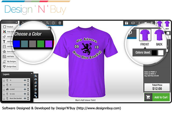 Tshirt Design Software Solution screenshot