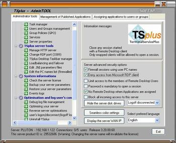 TSplus 2009 screenshot 3