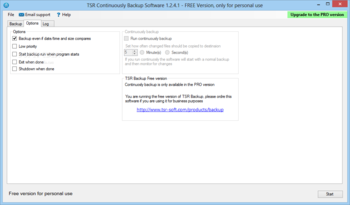 TSR Continuously Backup FREE screenshot 2