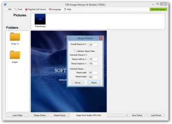 TSR Image Resizer & Rotater screenshot 2