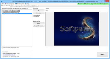 TSR Watermark Image Software FREE Version screenshot