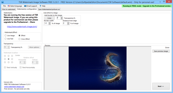 TSR Watermark Image Software FREE Version screenshot 4