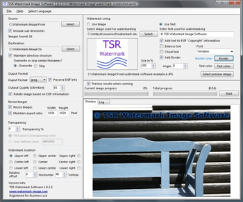 TSR Watermark Image Software Pro screenshot