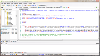 TSW WebCoder 2010 Light Edition screenshot