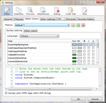 TSW WebCoder 2010 Light Edition screenshot 9
