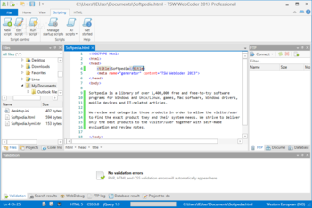 TSW WebCoder 2013 Professional screenshot 4